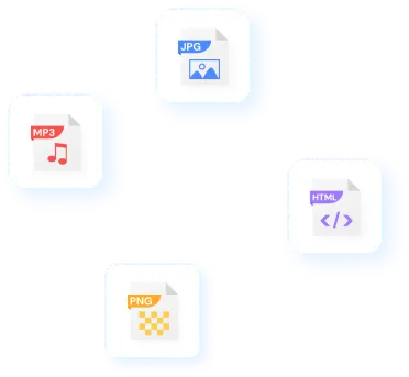 jpg, mp3, html, png 확장자의 아이콘 